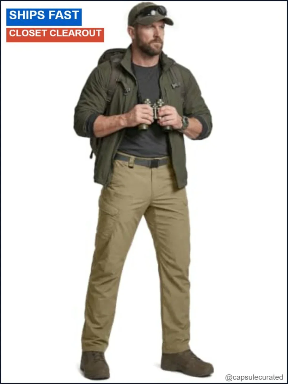 Quick Dry Tactical Pants, Water Resistant Outdoor Cargo Work Pants, Lightweight